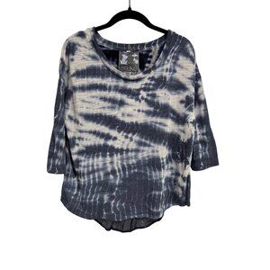 Young Fabulous & Broke Blue Tie Dye Blouse‎ Size M